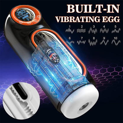 Fully Automatic Telescopic Sucking LCD Display Retractable Decompression Cup, No Need To Hold It By Hand！