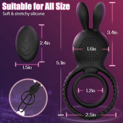 4 in1 Penis Ring Vibrator 10 Vibrations C & G Spot Vibrator