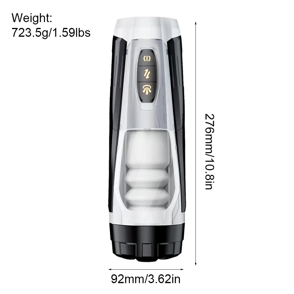 Male Stroker 7 Thrust & Rotate Modes , Lifelike USB Recharge with 3D Real Texture Sleeve with Voice Adult Sex Toy for Men