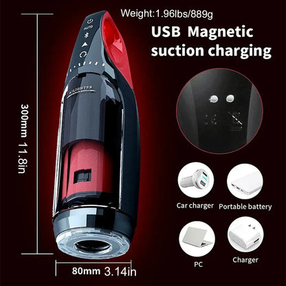 The King 10 Vibration & Thrusting Automatic Male Stroker Heating Moaning Male Sex Toy