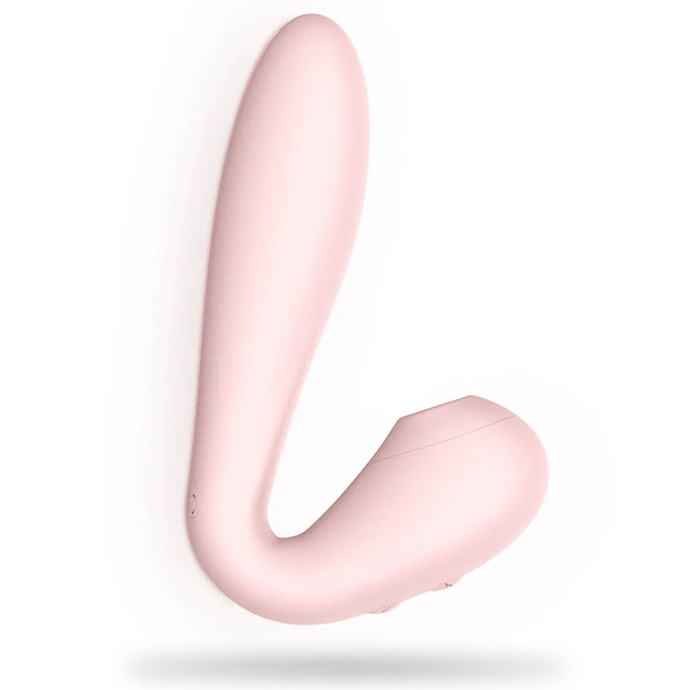 6 Modes Pink Vibrator Waterproof, Suck Bendable Pink Dildo