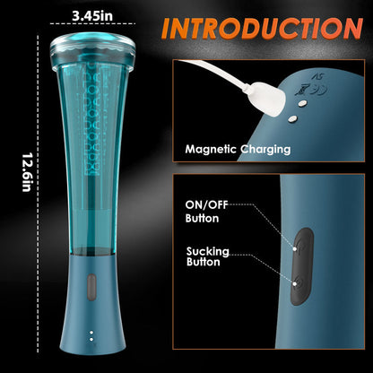 Uxol Vacuum Suction Clamp Penis Training Erection Pump Male Stroker