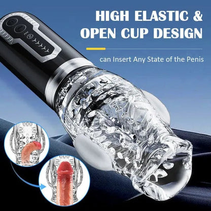 2026 Newest 3 in 1 Upgraded Gawk Gawk 3000 Pro - Male Rose 5 Thrusting & 5 Rotating & 7 Vibrating Modes, Adult Toys Automatic Men Masturbation Machine Electric Pocket Pussy Male Stroker