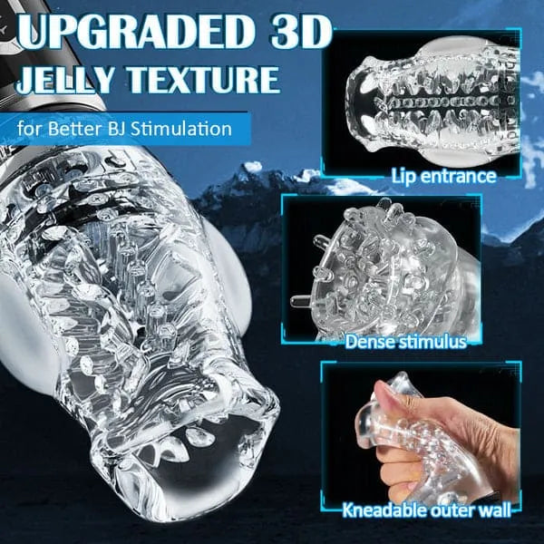 2026 Newest 3 in 1 Upgraded Gawk Gawk 3000 Pro - Male Rose 5 Thrusting & 5 Rotating & 7 Vibrating Modes, Adult Toys Automatic Men Masturbation Machine Electric Pocket Pussy Male Stroker