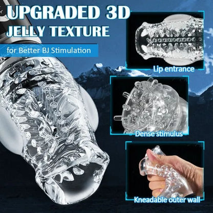 2026 Newest 3 in 1 Upgraded Gawk Gawk 3000 Pro - Male Rose 5 Thrusting & 5 Rotating & 7 Vibrating Modes, Adult Toys Automatic Men Masturbation Machine Electric Pocket Pussy Male Stroker
