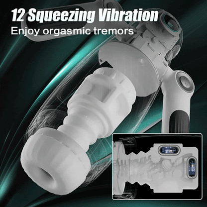 7 Thrusting & 12 Vibrations & Handle Design Automatic Male Stroker
