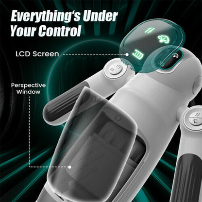 7 Thrusting & 12 Vibrations & Handle Design Automatic Male Stroker