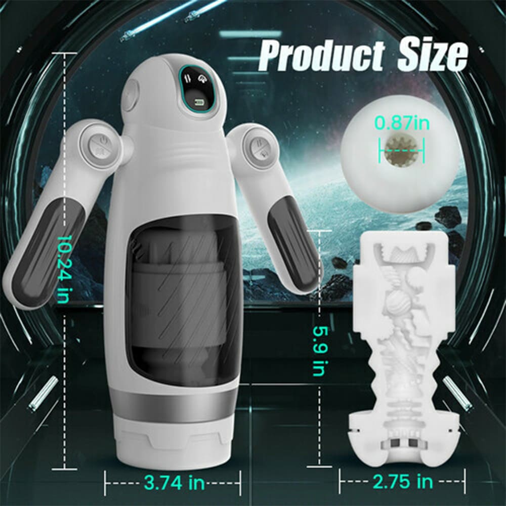 7 Thrusting & 12 Vibrations & Handle Design Automatic Male Stroker