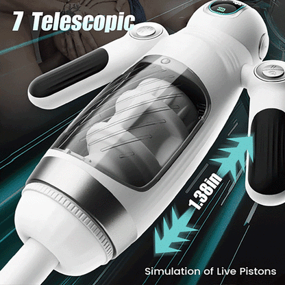 7 Thrusting & 12 Vibrations & Handle Design Automatic Male Stroker