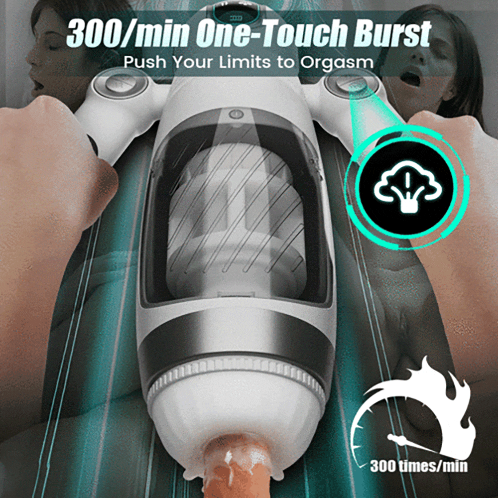 7 Thrusting & 12 Vibrations & Handle Design Automatic Male Stroker