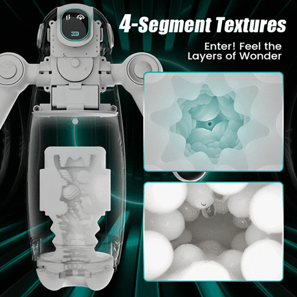7 Thrusting & 12 Vibrations & Handle Design Automatic Male Stroker