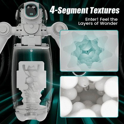 7 Thrusting & 12 Vibrations & Handle Design Automatic Male Stroker