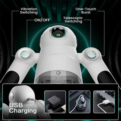 7 Thrusting & 12 Vibrations & Handle Design Automatic Male Stroker