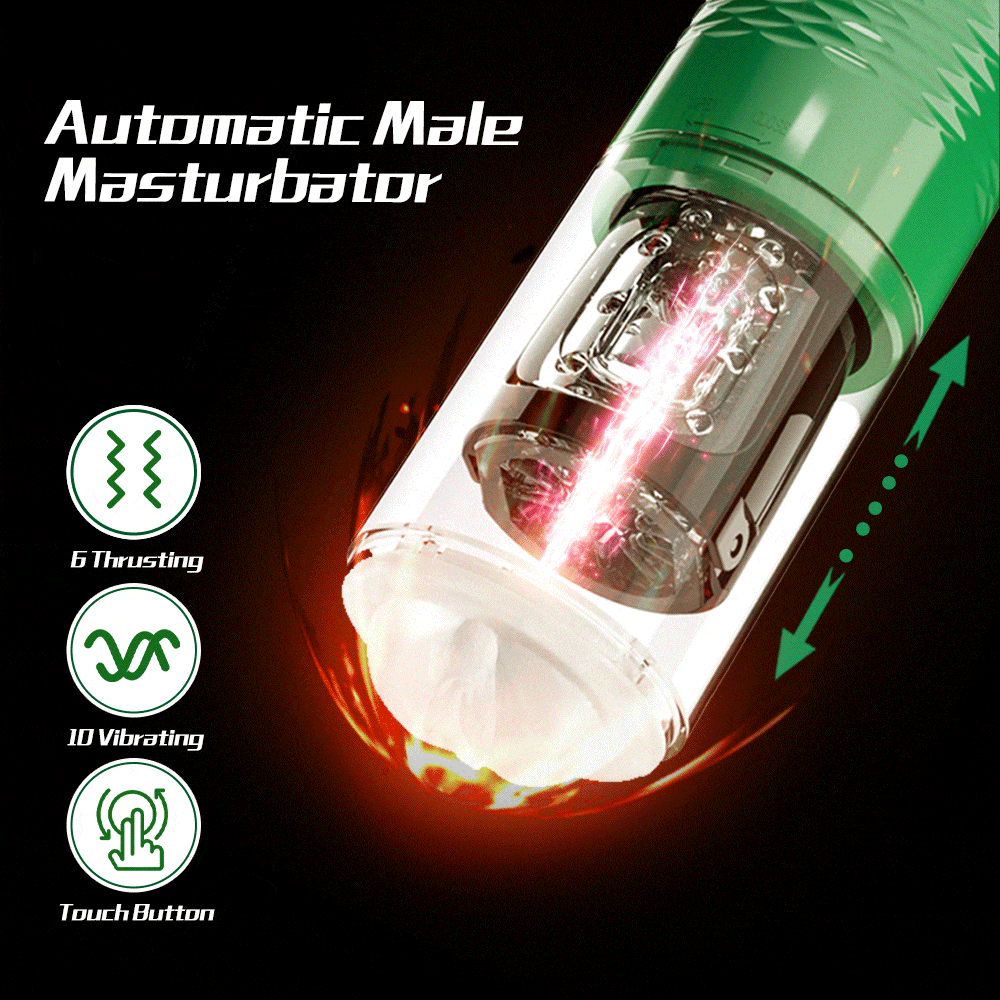 【Best Reputation】3.54'' Diameter Oversized Storm Telescopic LCD Display 6-speed Timing Function Smart Stroker