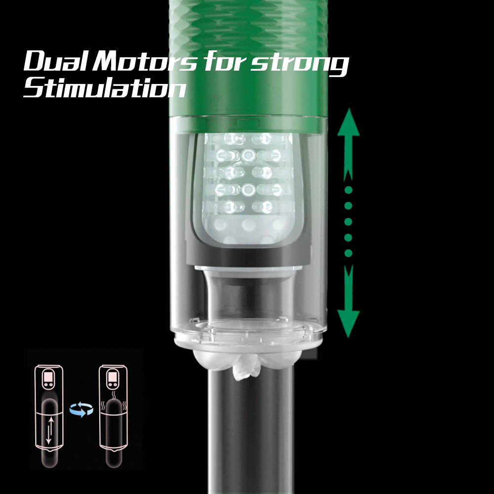 【Best Reputation】3.54'' Diameter Oversized Storm Telescopic LCD Display 6-speed Timing Function Smart Stroker