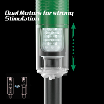 【Best Reputation】3.54'' Diameter Oversized Storm Telescopic LCD Display 6-speed Timing Function Smart Stroker