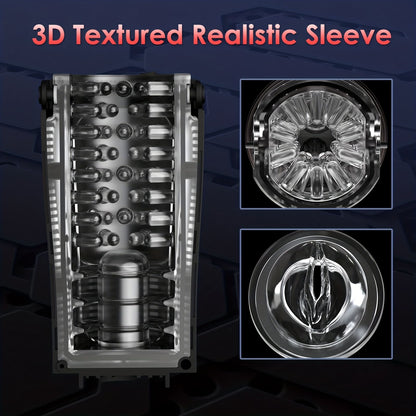 【Best Reputation】3.54'' Diameter Oversized Storm Telescopic LCD Display 6-speed Timing Function Smart Stroker