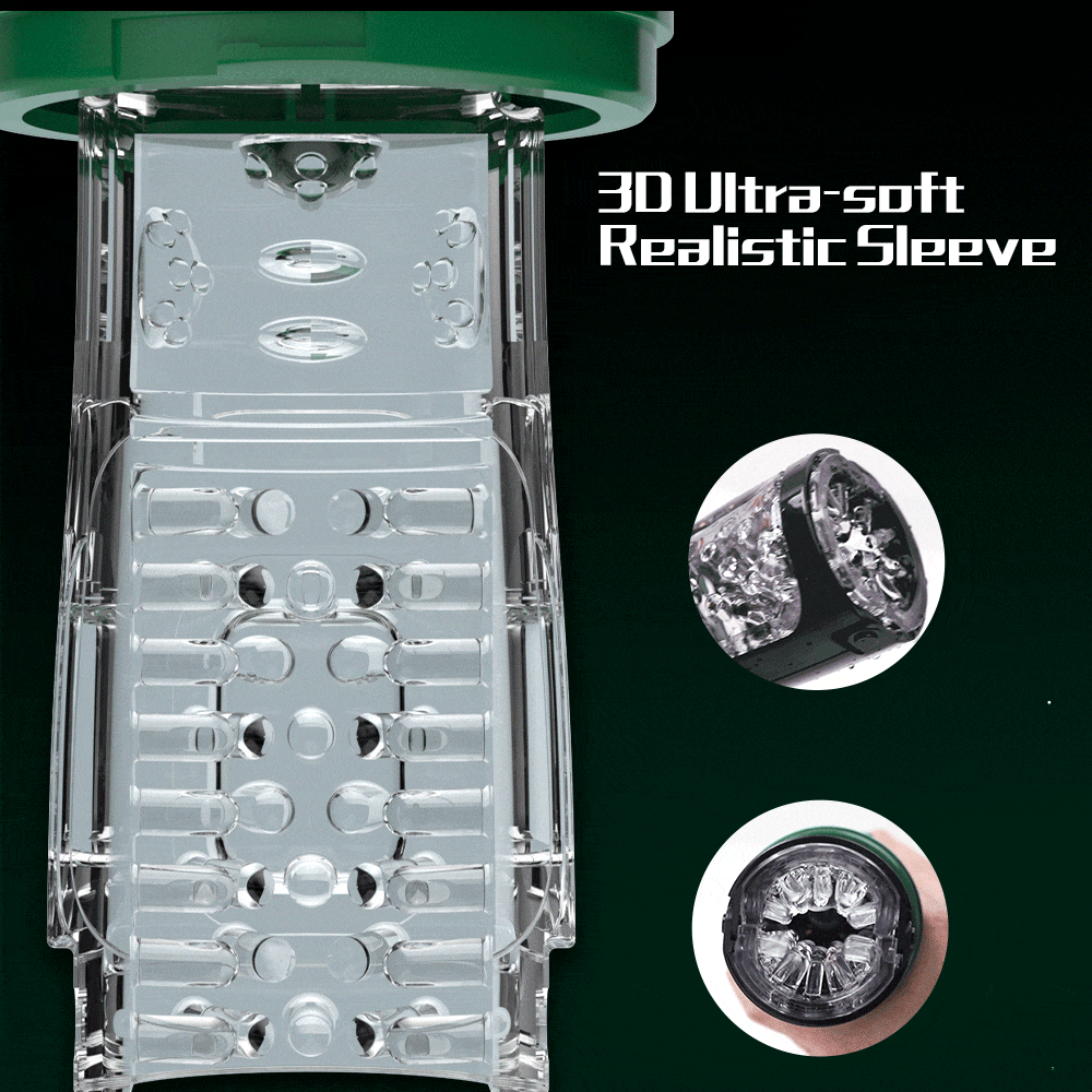 【Best Reputation】3.54'' Diameter Oversized Storm Telescopic LCD Display 6-speed Timing Function Smart Stroker