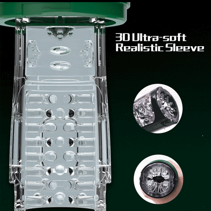 【Best Reputation】3.54'' Diameter Oversized Storm Telescopic LCD Display 6-speed Timing Function Smart Stroker