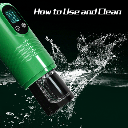 【Best Reputation】3.54'' Diameter Oversized Storm Telescopic LCD Display 6-speed Timing Function Smart Stroker