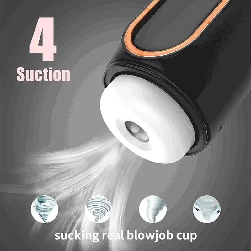 Fully Automatic Telescopic Sucking LCD Display Retractable Decompression Cup, No Need To Hold It By Hand！