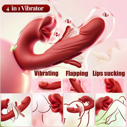 ❄️ Flash Sale 70% OFF 💋 2026 Upgraded Alcuras™ 4-in-1 Flapping & Licking Vibrator