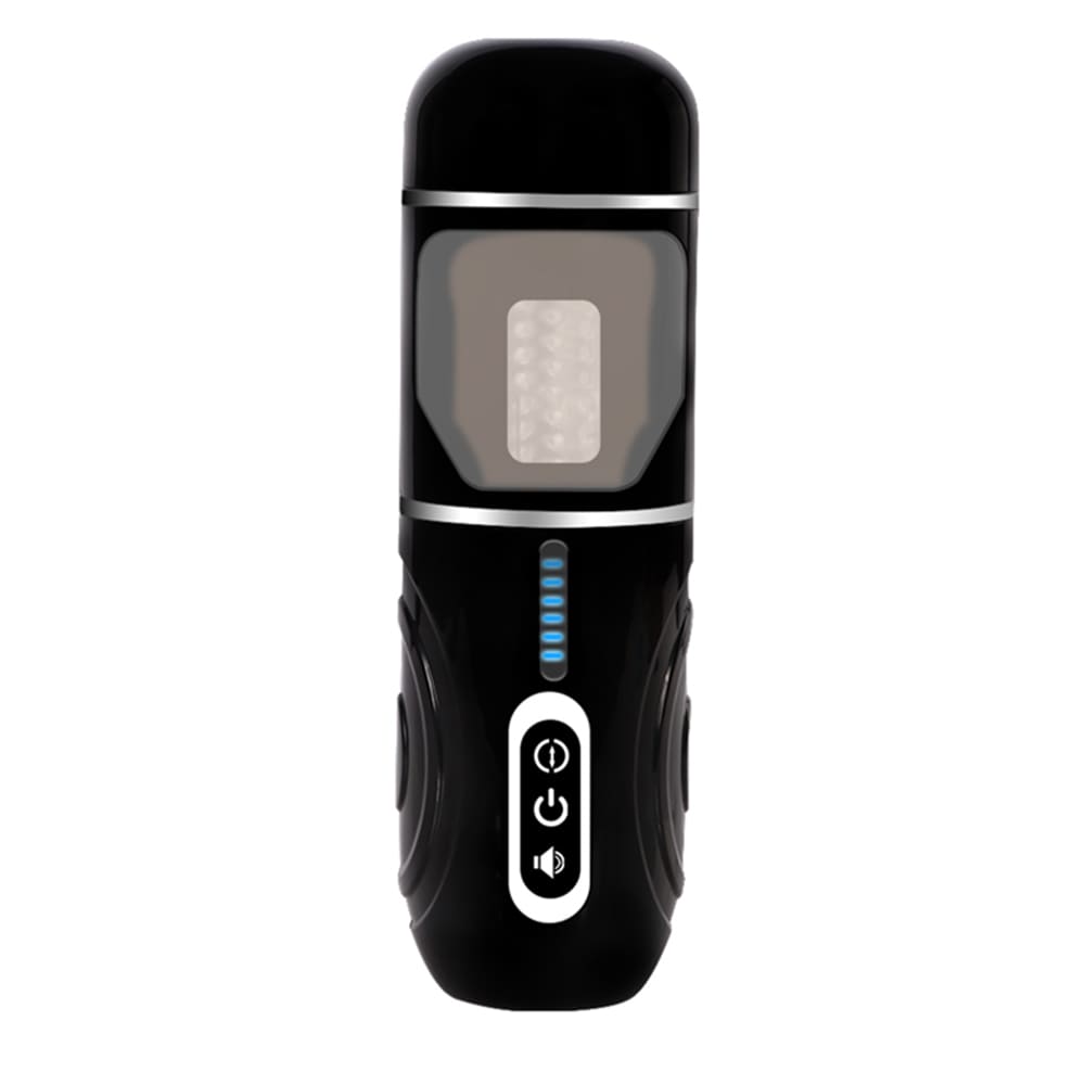 Sprint Male Automatic Stroker - 7 Thrusting Rotation Voice 3D Textured Male Sex Toy with Suction Base