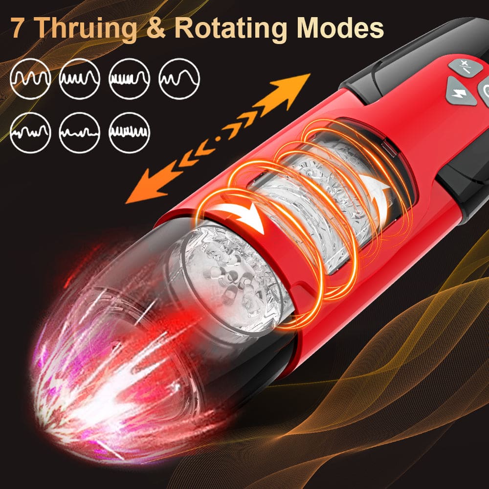 Dark Night 7 Thrusting Rotation Mode Male Stroker With Voice Interaction