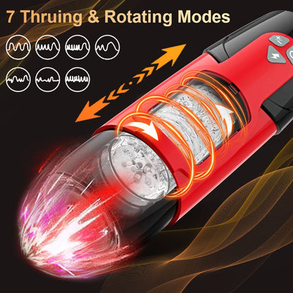Dark Night 7 Thrusting Rotation Mode Male Stroker With Voice Interaction