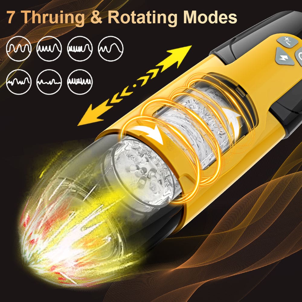 Dark Night 7 Thrusting Rotation Mode Male Stroker With Voice Interaction