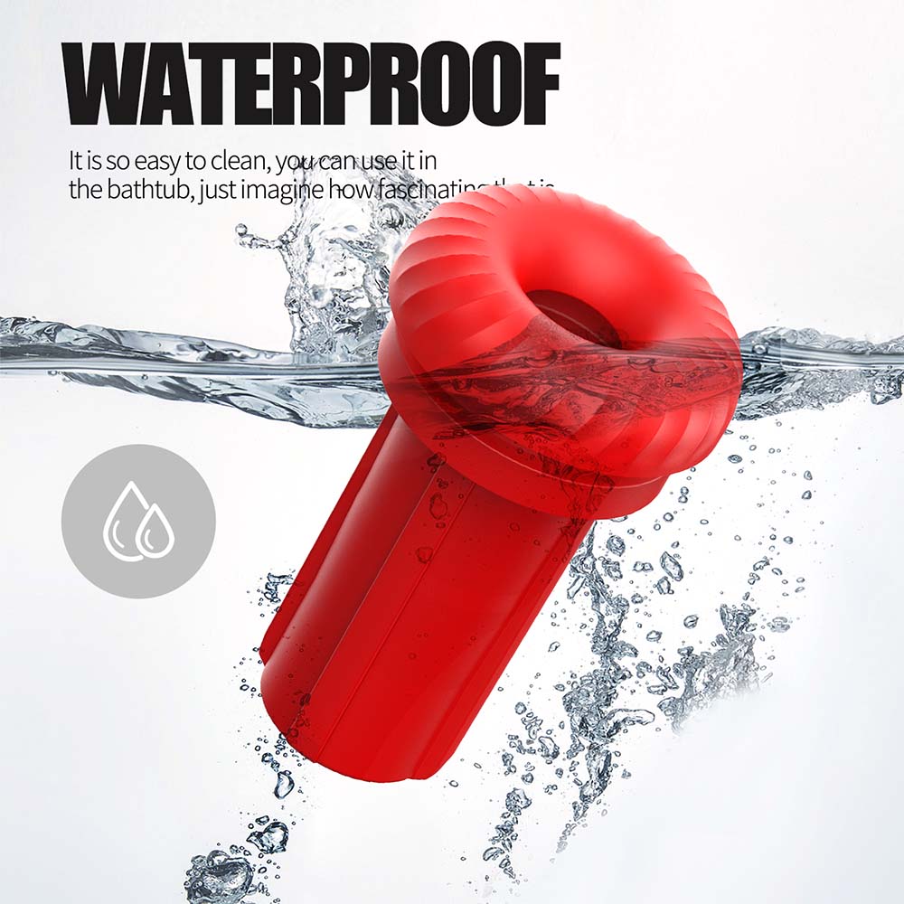 9-Frequency Telescopic Vibration Sucking Voice Heated Aircraft Male Stroker