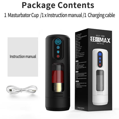 9-Frequency Telescopic Vibration Sucking Voice Heated Aircraft Male Stroker