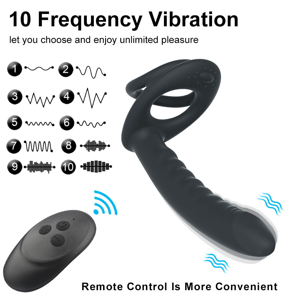 Single Ring Lock Sperm Anal Plug Retractable Prostate Massager