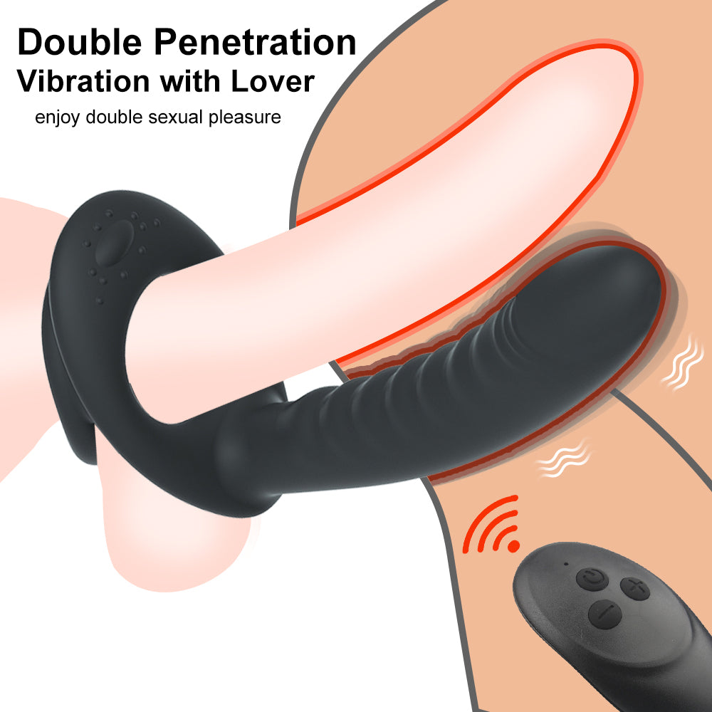 Single Ring Lock Sperm Anal Plug Retractable Prostate Massager