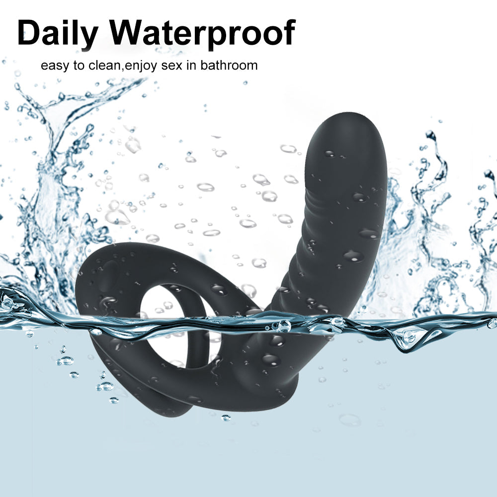 Single Ring Lock Sperm Anal Plug Retractable Prostate Massager