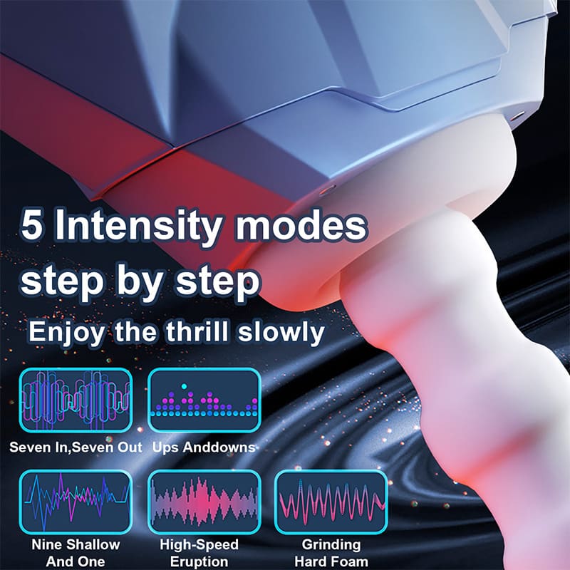 2026 New Galaxy Battleship Telescopic Clip Men's Smart Dual Channel Male Stroker