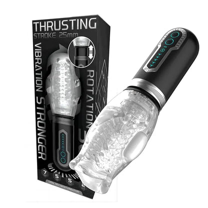 2026 Newest 3 in 1 Upgraded Gawk Gawk 3000 Pro - Male Rose 5 Thrusting & 5 Rotating & 7 Vibrating Modes, Adult Toys Automatic Men Masturbation Machine Electric Pocket Pussy Male Stroker