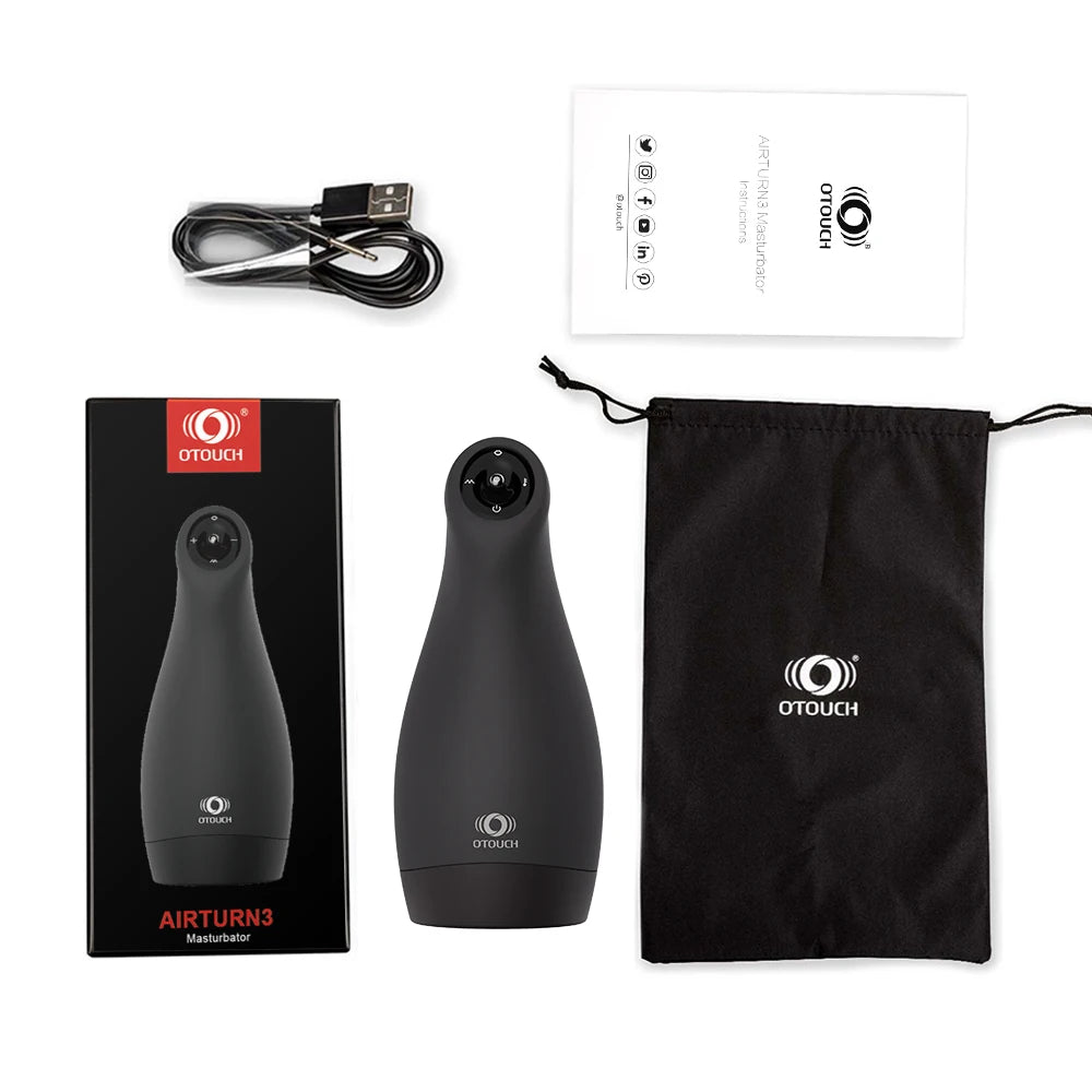 Otouch Airturn 3 Male Stroker with 6 Vibrations Sucking Blowjob Stroker