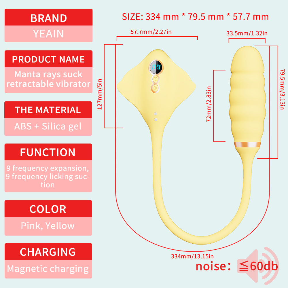 2 in 1 Pink Vibrator Vibration Tongue Licking with Vibrating Egg
