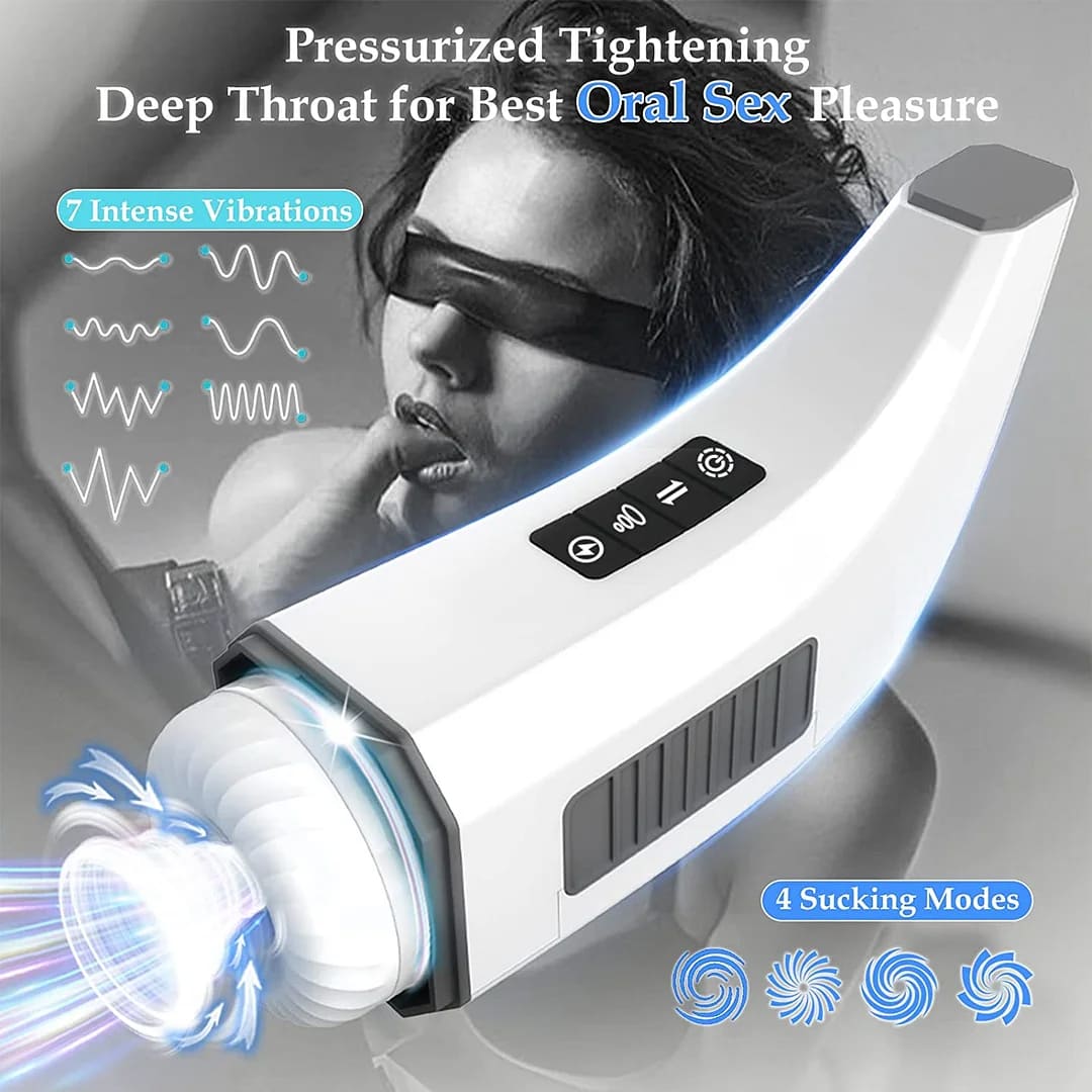 Hgod 007 Third Generation Retractable Heating Sucking Vibrating Male Stroker