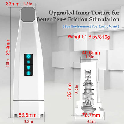 Hgod 007 Third Generation Retractable Heating Sucking Vibrating Male Stroker