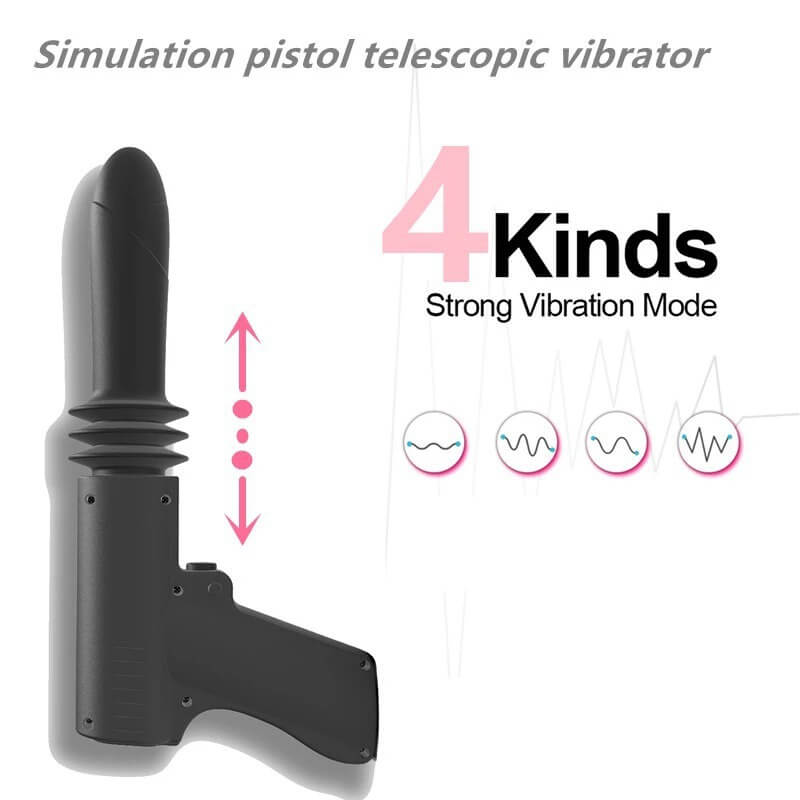 4 Modes 2-in-1 Thrusting Dildo & Anal Dildo Vibrator