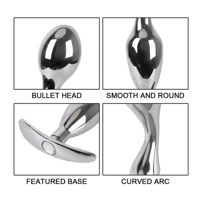 Stainless Steel Prostate Massage Sex Toy Metal Anal Plug Anal Stimulator Anal Plug