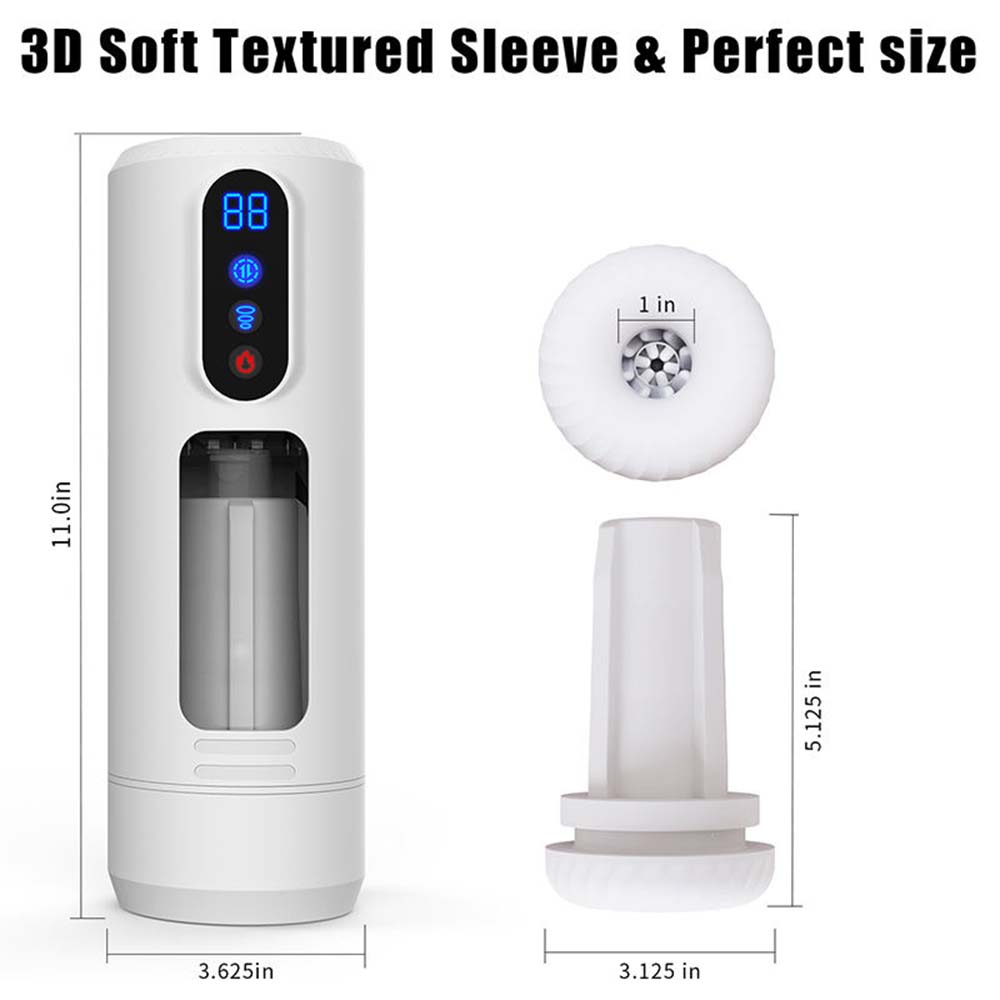 9-Frequency Telescopic Vibration Sucking Voice Heated Aircraft Male Stroker