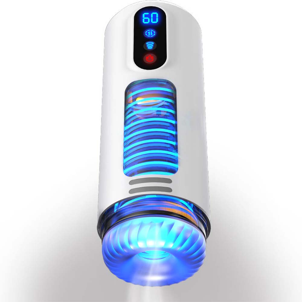 9-Frequency Telescopic Vibration Sucking Voice Heated Aircraft Male Stroker