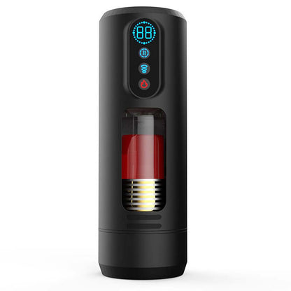 9-Frequency Telescopic Vibration Sucking Voice Heated Aircraft Male Stroker