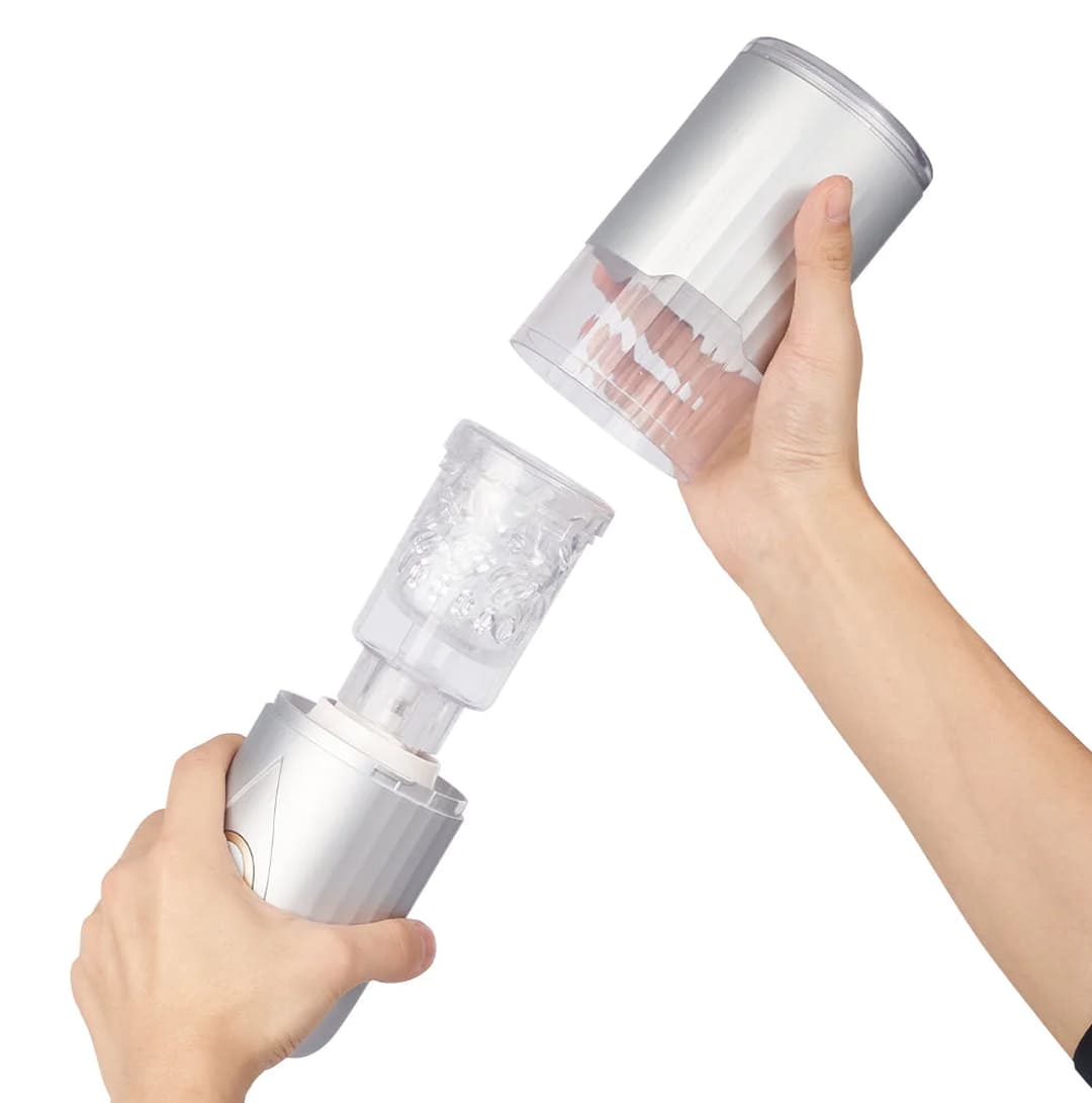 PulseSonic 10 Thrusting Rotation Hands-Free Electric Stroker Telescoping Stroker Cup