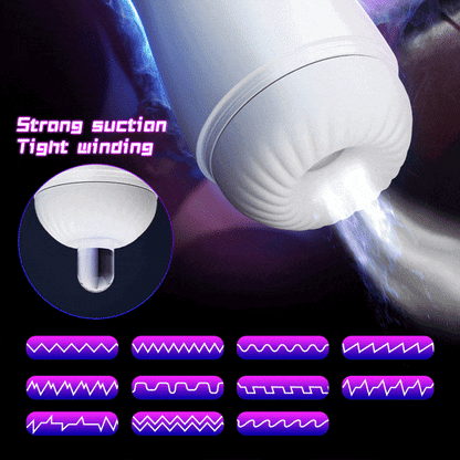 Tifforun Spaceship 9 Vibration Sucking Heating Voice Function  Male Stroker