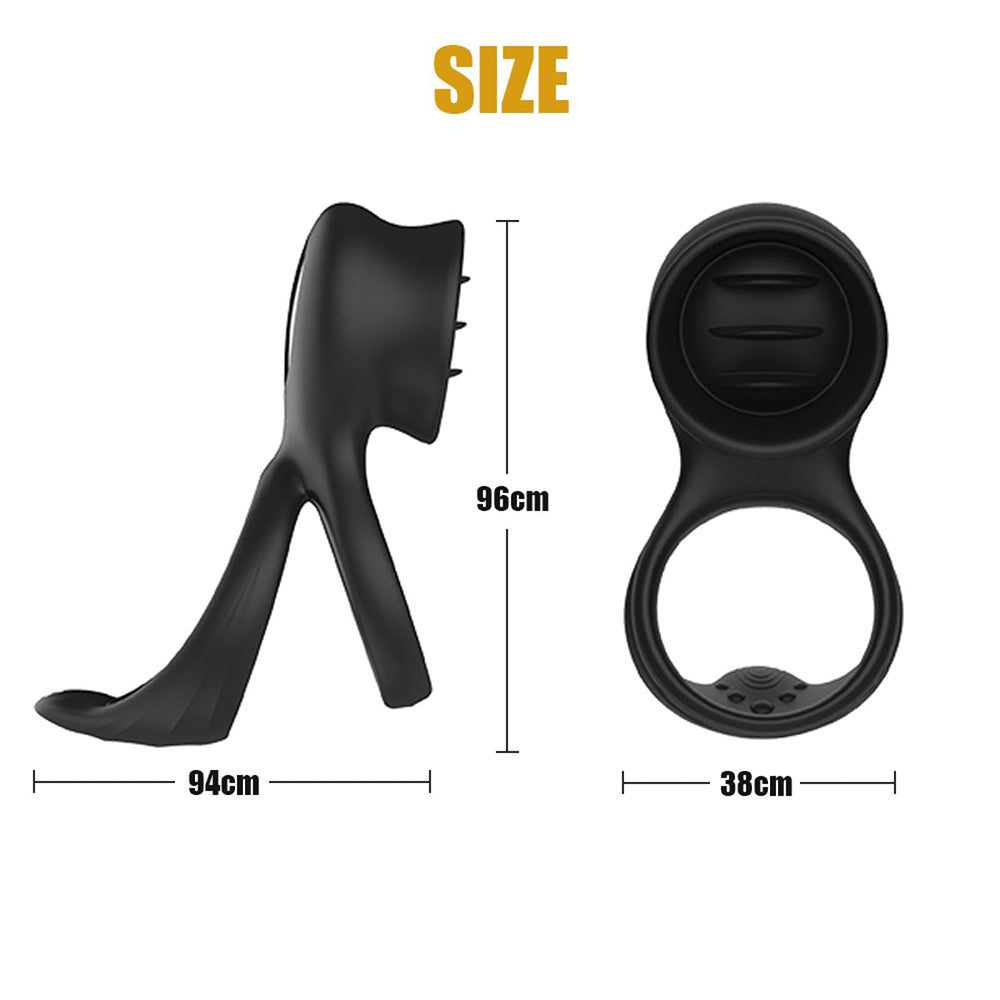7-Mode Vibrating Clitoral Cock Ring