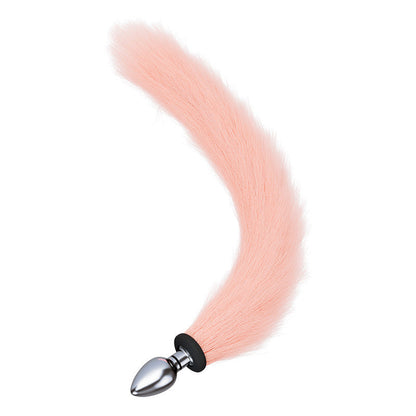 SM detachable fox tail, tail anal plug vibrating rear entrance sex toy for adults and couples.